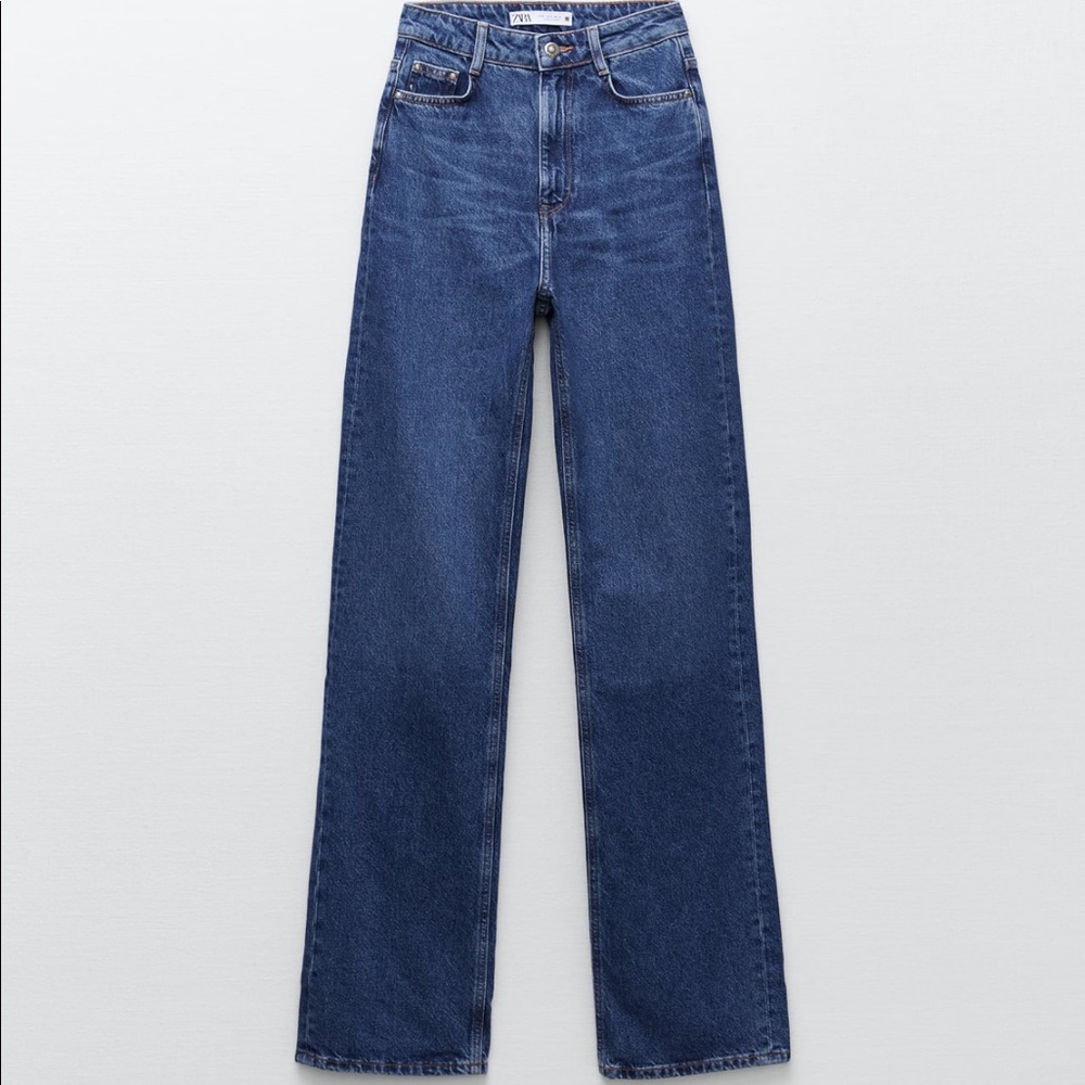 ZARA High Rise Full Length Jeans NWOT
